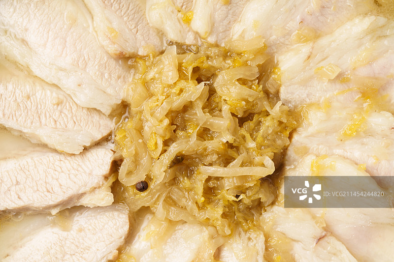 中国东北地方特色菜肴酸菜白肉图片素材