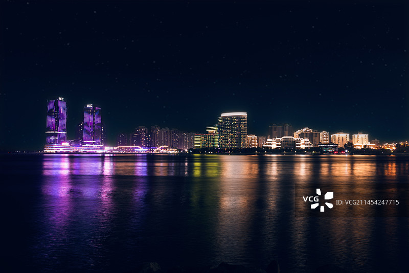 海口早晨、夜景图片素材