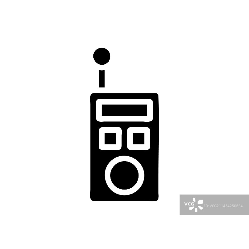 对讲机图标黑色军事风图片素材