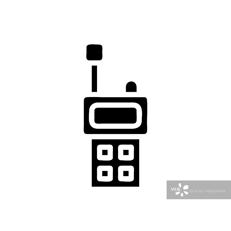 对讲机图标黑色军事风图片素材