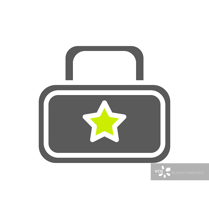 渐变绿蓝色军事背包图标图片素材