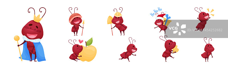 可爱小蚂蚁宝宝的各种活动图片素材