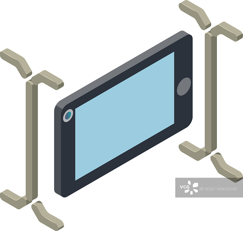 数字化转型等距图标图片素材