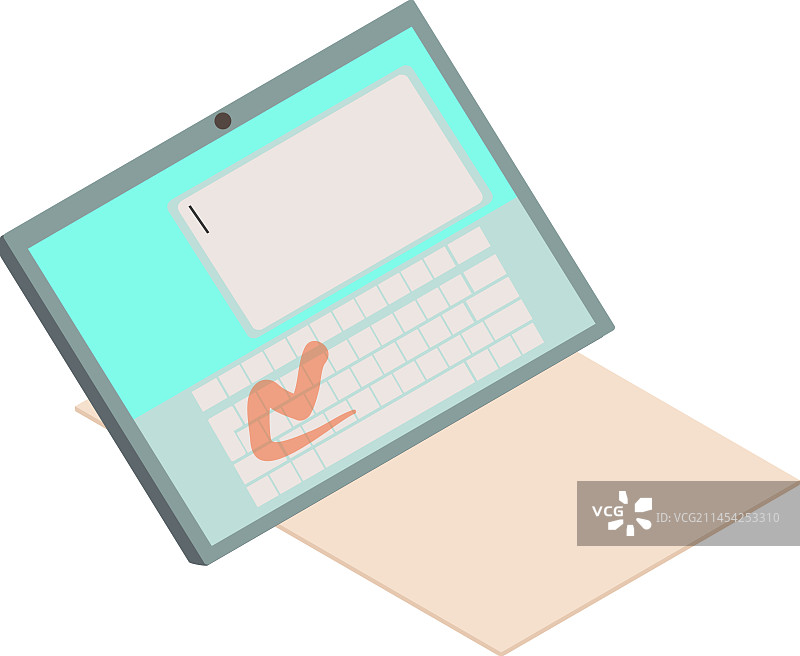 现代平板电脑等距数字图标图片素材