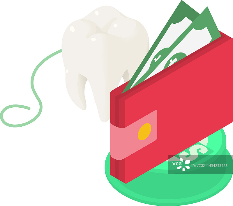 牙齿护理等距图标：人体牙齿图片素材