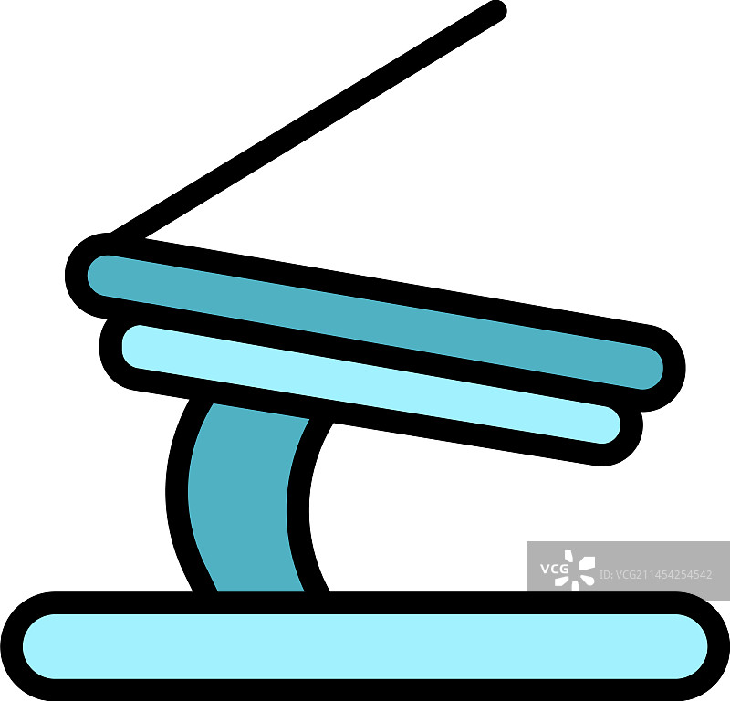 公司笔记本电脑支架扁平图标图片素材