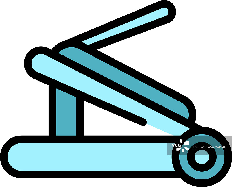 便携式笔记本电脑支架扁平图标图片素材