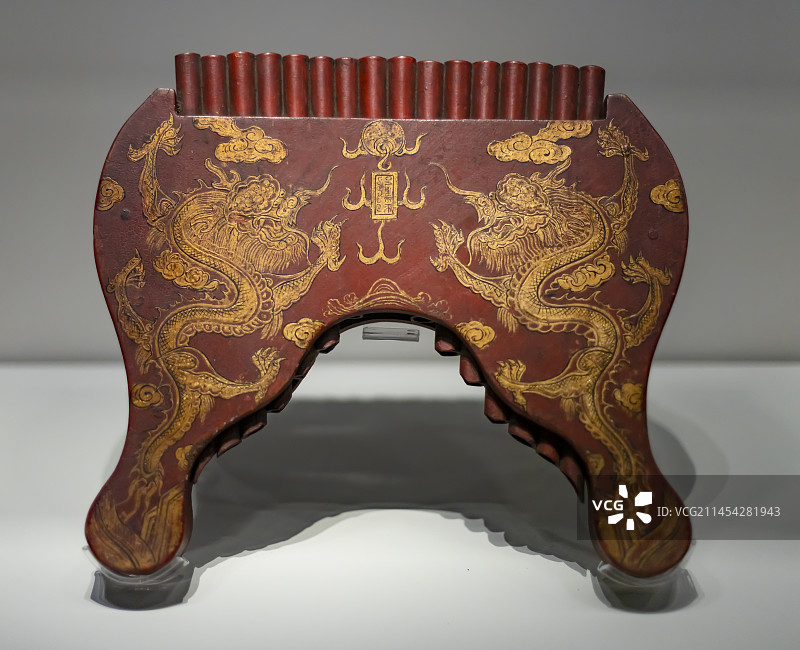 上海县学祭礼用器排箫清代图片素材