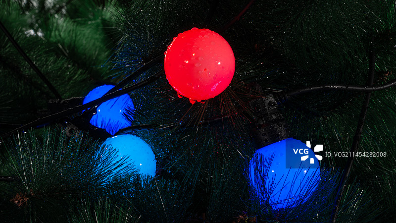 LED圆球灯场景图片素材