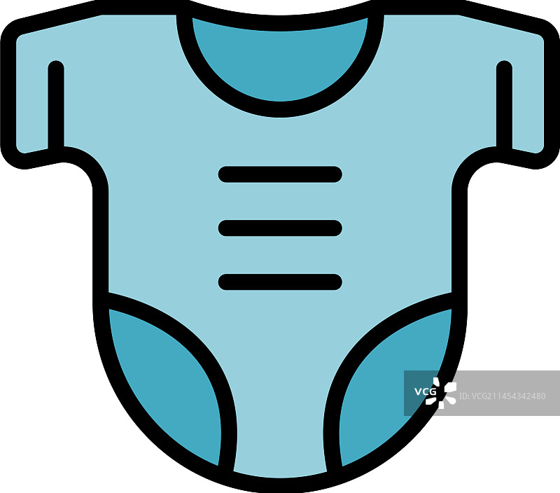 婴儿服装图标（扁平风格）图片素材