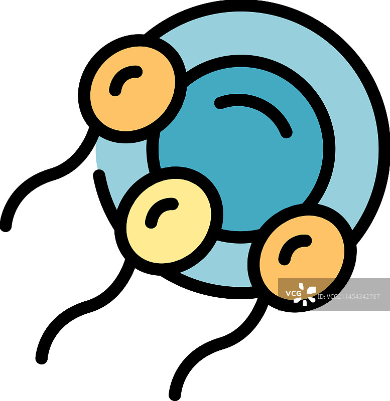 女性受精图标扁平图片素材