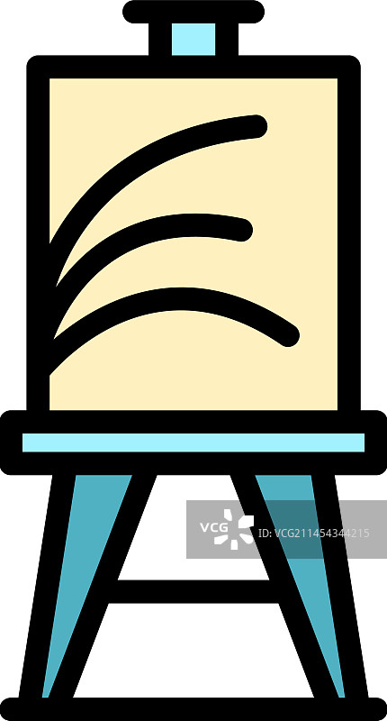 绘画文化扁平图标图片素材