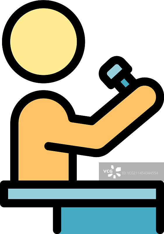 公共演讲者图标（扁平风格）图片素材