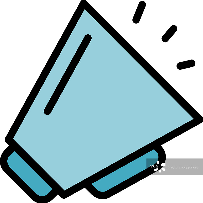 喇叭语音图标扁平图片素材