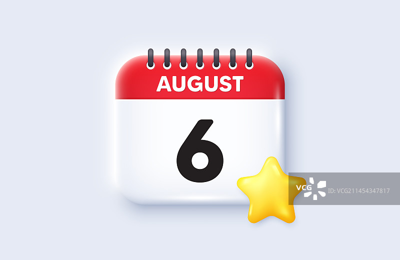 每月第6天图标活动日程日期图片素材