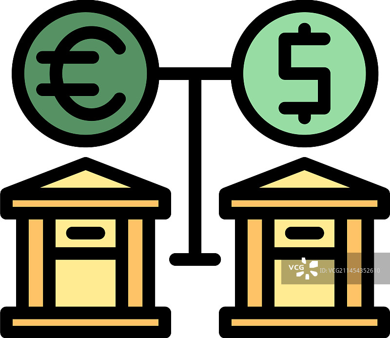 银行转账扁平图标图片素材