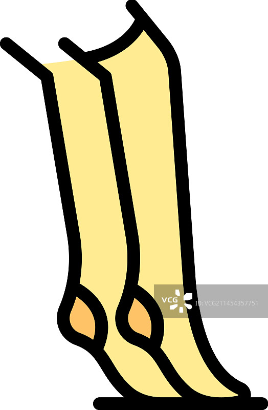 肿胀的袜子图标图片素材