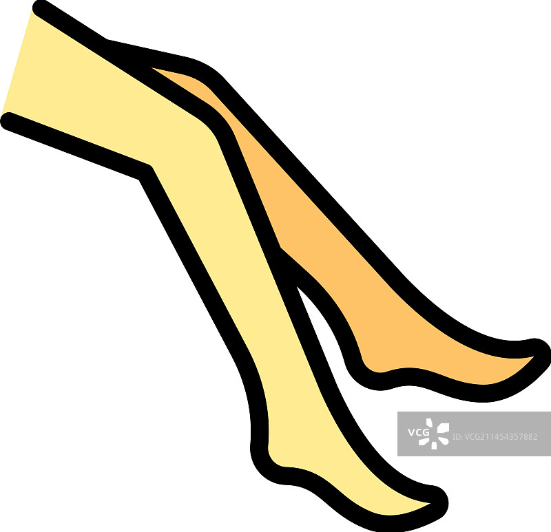 压力袜图标（扁平风格）图片素材