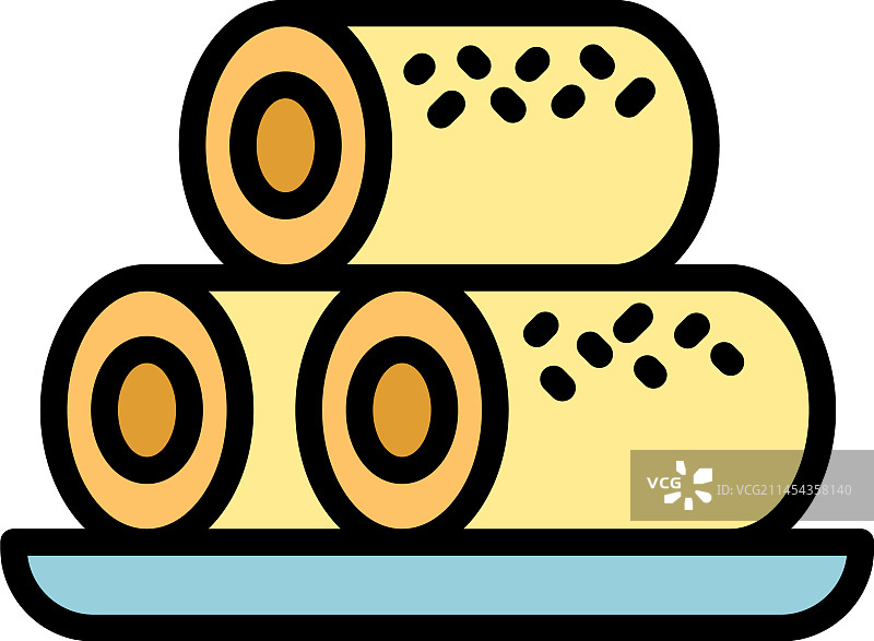 澳大利亚卷饼图标图片素材