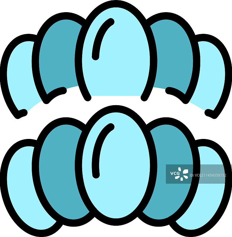 食品鸡蛋扁平图标图片素材