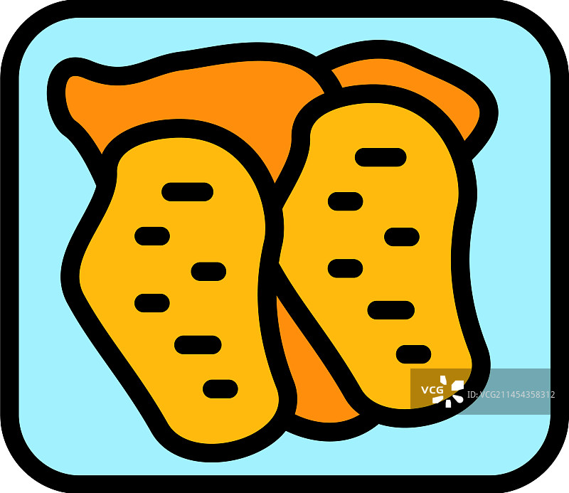 牛肉图标（扁平风格）图片素材