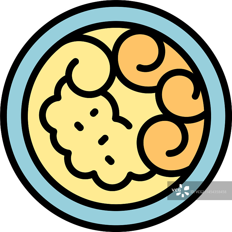 俯视餐盘图标图片素材