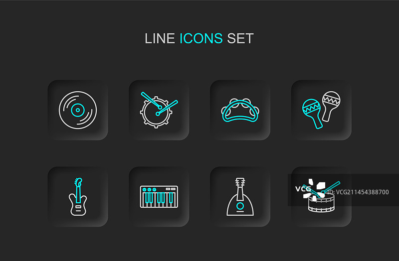 架子鼓 鼓槌 巴拉莱卡琴 音乐图片素材