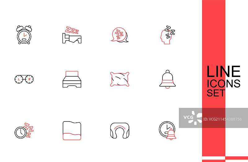 闹钟、旅行颈枕图片素材