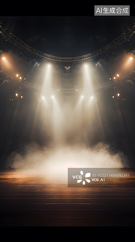【AI数字艺术】舞台灯光效果图片素材