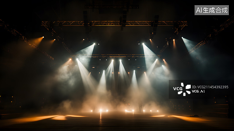 【AI数字艺术】舞台灯光效果图片素材
