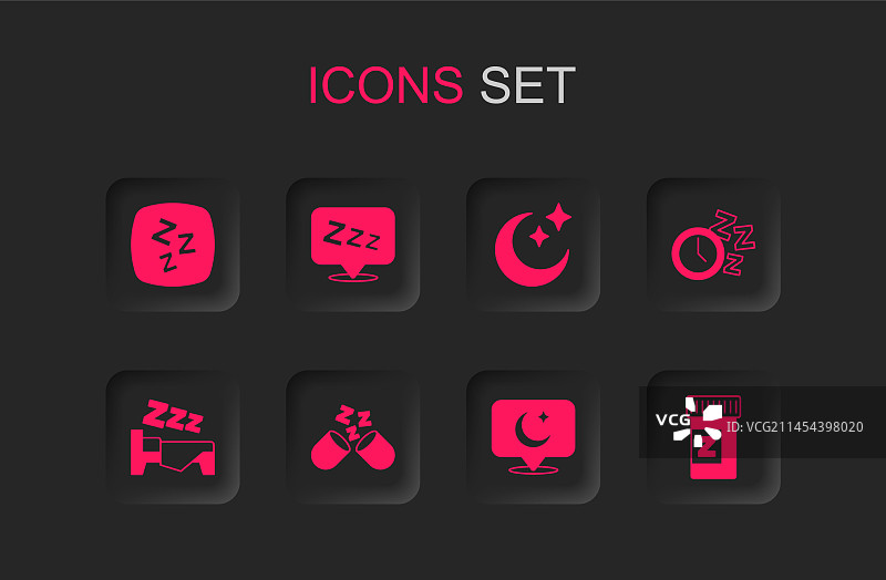 安眠药困倦月亮星星闹钟组合图片素材