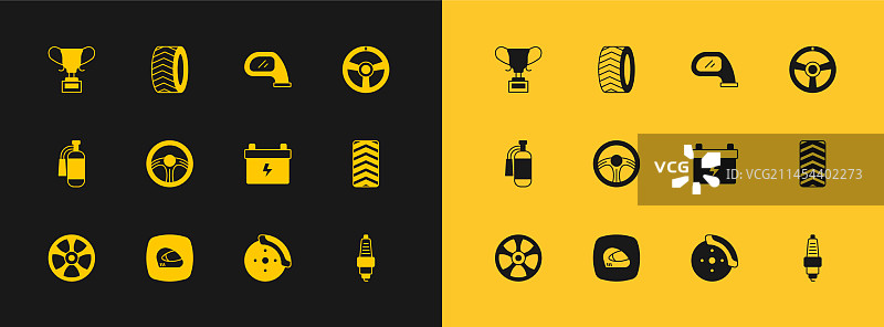 赛车方向盘头盔汽车电瓶图片素材