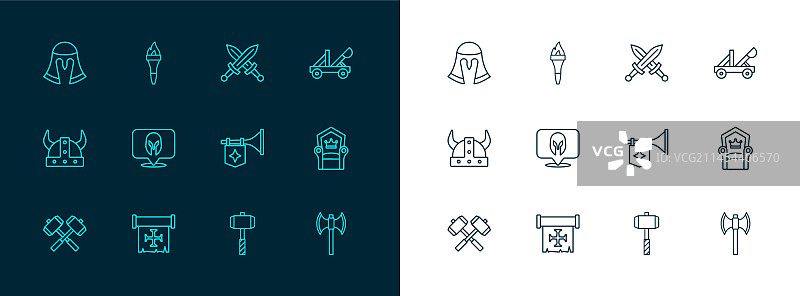 中世纪投石机十字军小号系列图片素材