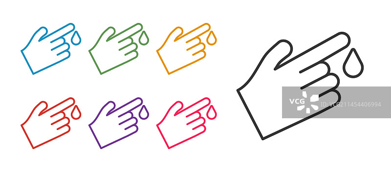 带血滴的手指图标图片素材