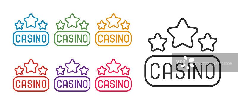 赌场招牌图标图片素材