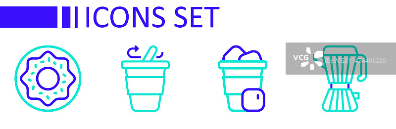 咖啡壶摩卡壶冰咖啡杯图片素材