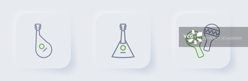 马拉卡斯琴线条素材图片素材