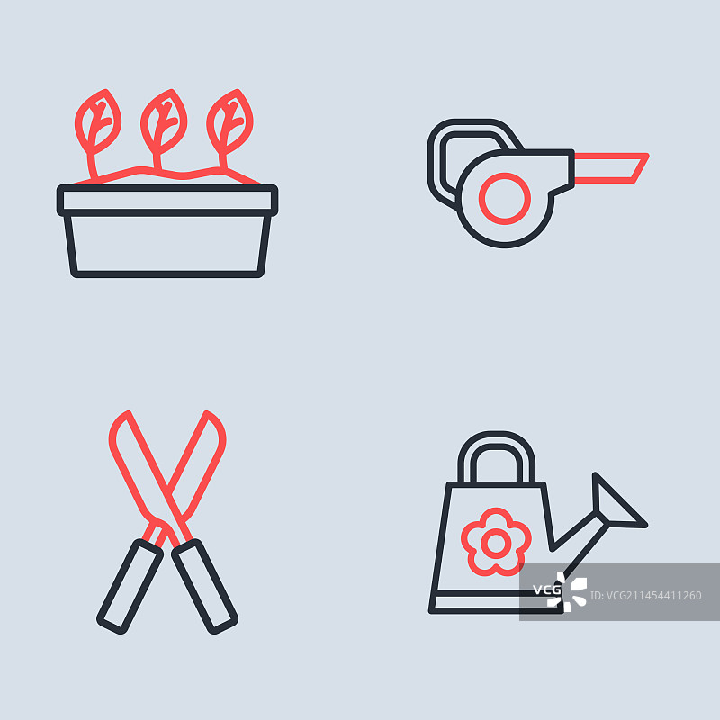 园林工具套装图片素材