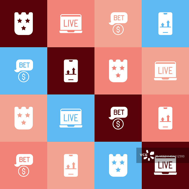 波普艺术风格彩票在线扑克牌桌图片素材