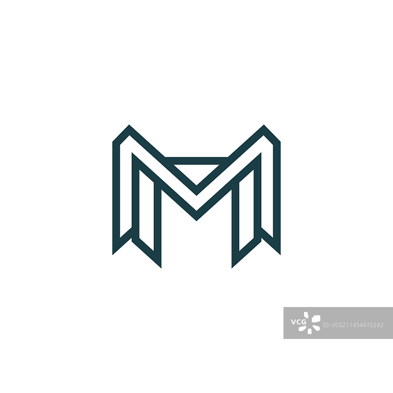 创意字母M标志设计元素图片素材
