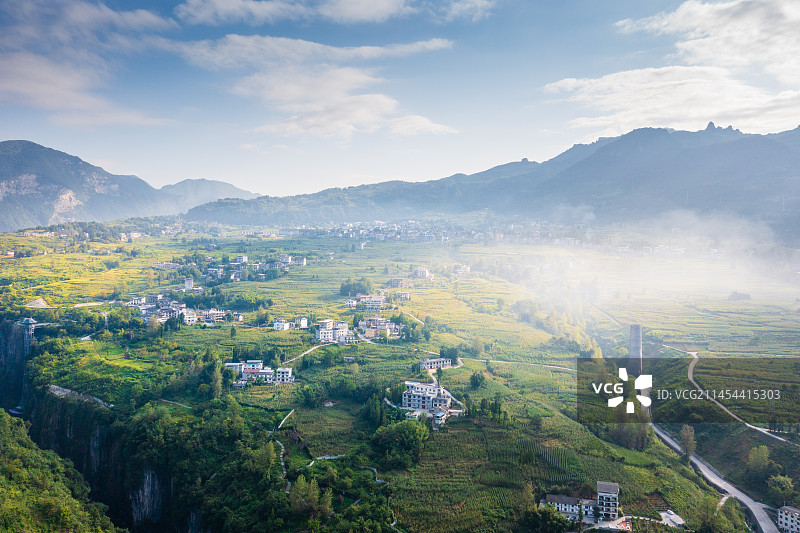 中国湖北省恩施大峡谷航拍风光图片素材