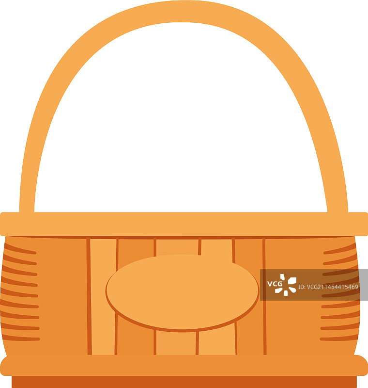 藤编篮图标图片素材