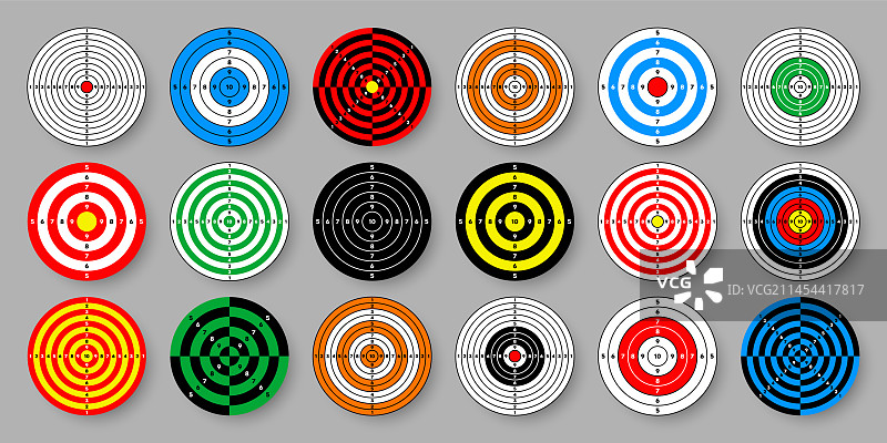 射击场纸质靶标图片素材