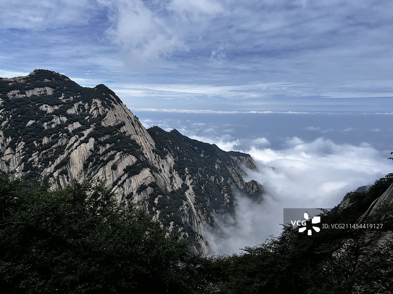 华山北峰一角图片素材