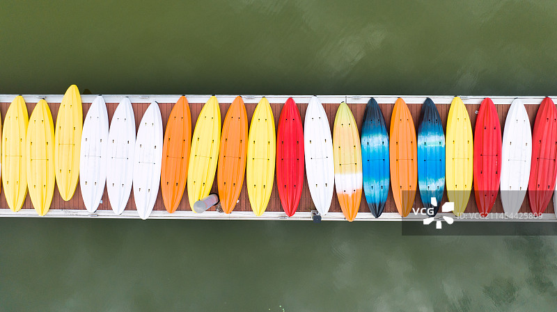 湖北武汉东湖水上活动桨板码头图片素材