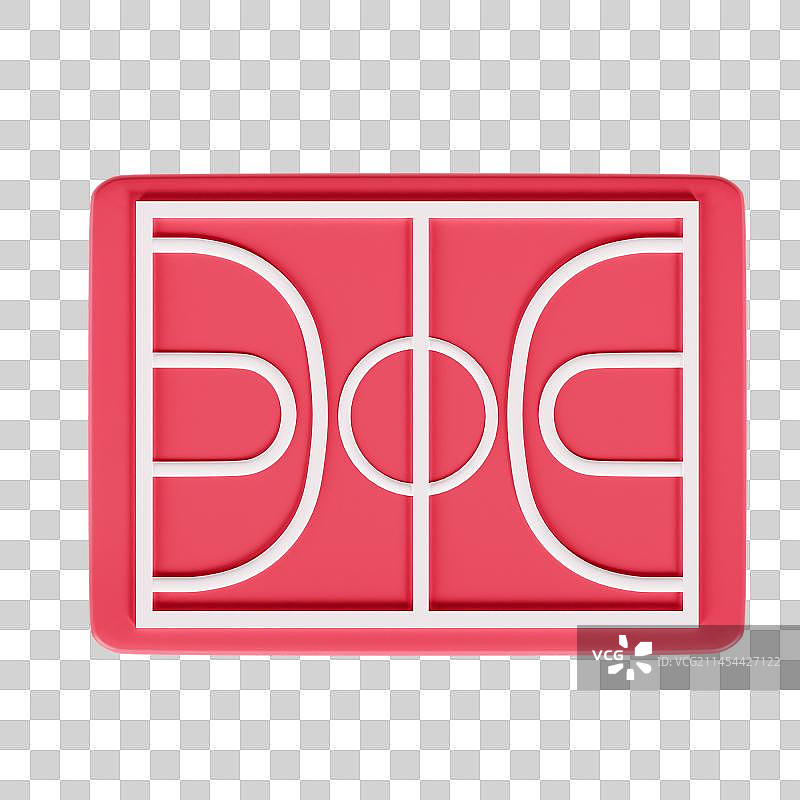 3D立体篮球场球框球架体育元素图片素材