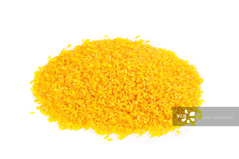 白底上一堆黄金米图片素材