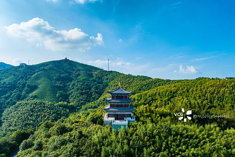 航拍信阳固始西九华山图片素材