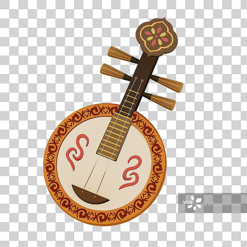 少数民族乐器插画元素图片素材