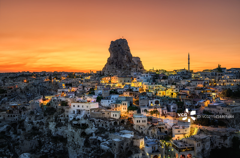 土耳其 卡帕多奇亚 奥塔希萨 Ortahisar 火星地表图片素材